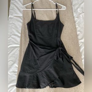 Princess Polly Black Wrap Dress